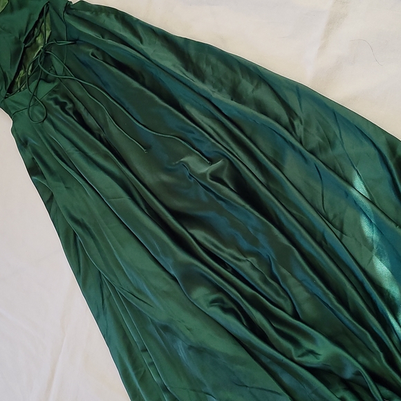 Leena For Mac Duggal Strappy Back Satin Gown. $338 - Picture 12 of 15